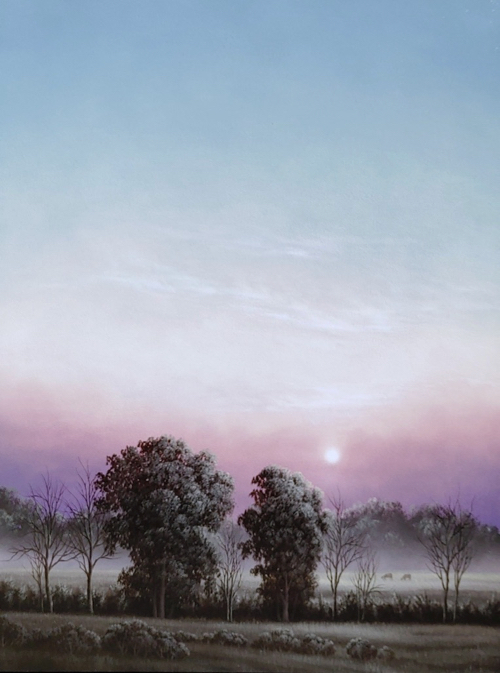 Rising Through the Mist  23x17 $1600 at Hunter Wolff Gallery